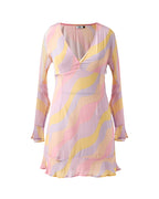 Jasmine Wave Lolita Ruffled Short Dress