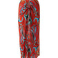 Cayenne Wave Waist Defining Ruched Sarong Skirt