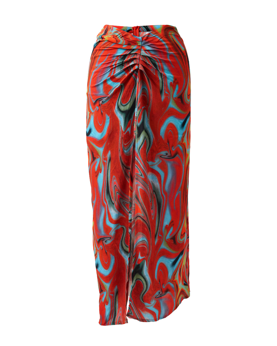 Cayenne Wave Waist Defining Ruched Sarong Skirt