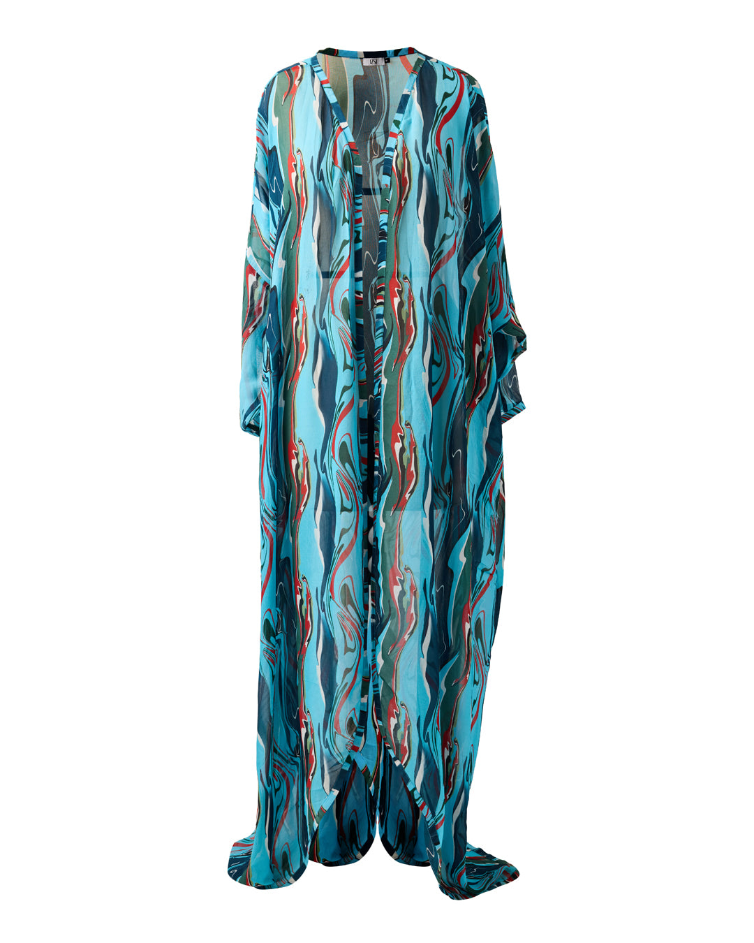 Cosmic Wave Front Open Kaftaan