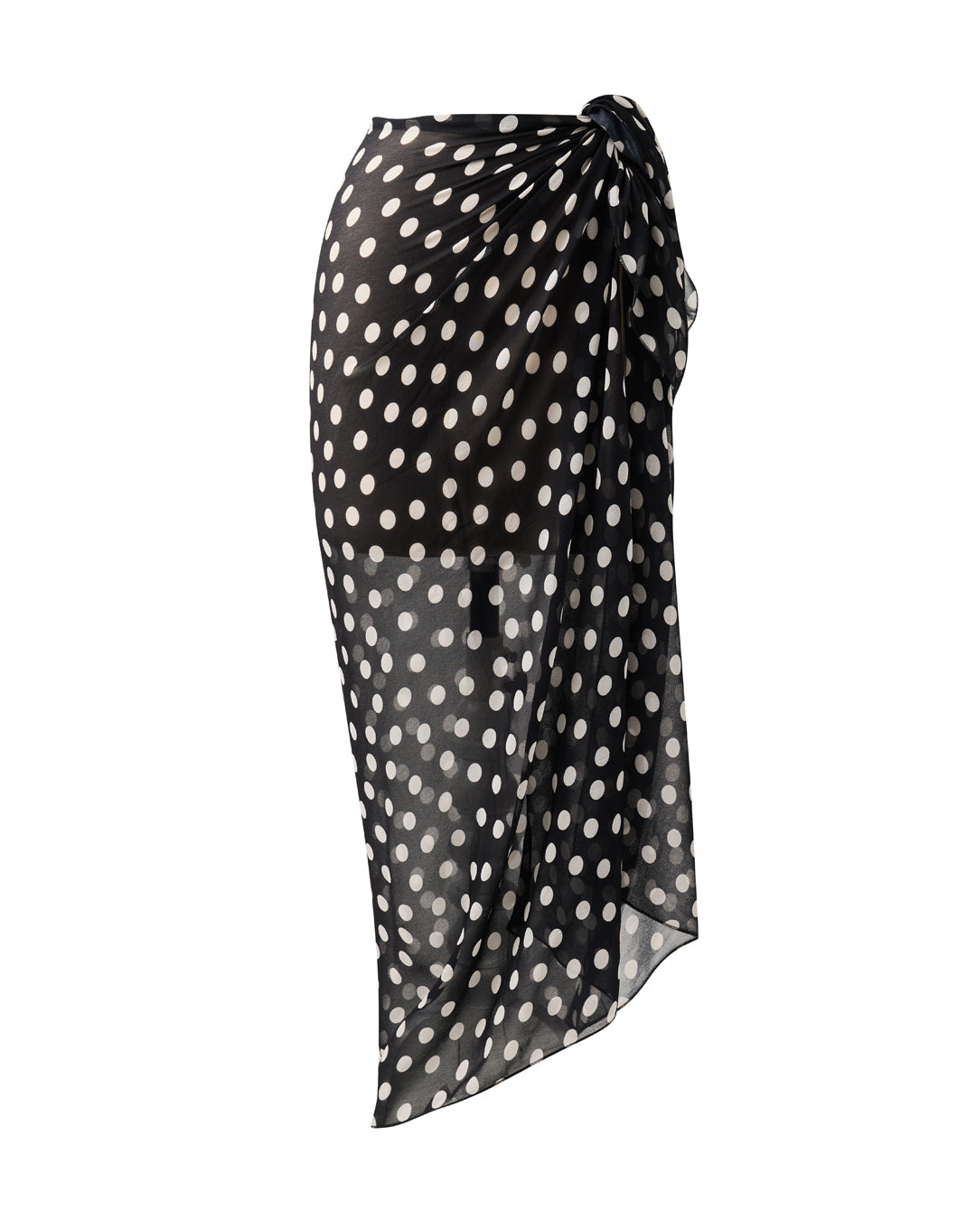 Classic Long Sarong - Noir Dot