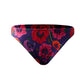 Oriental Poppy Low Rise Bikini Bottom