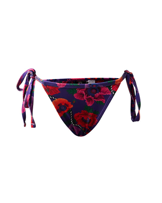 Oriental Poppy String Bikini Bottom