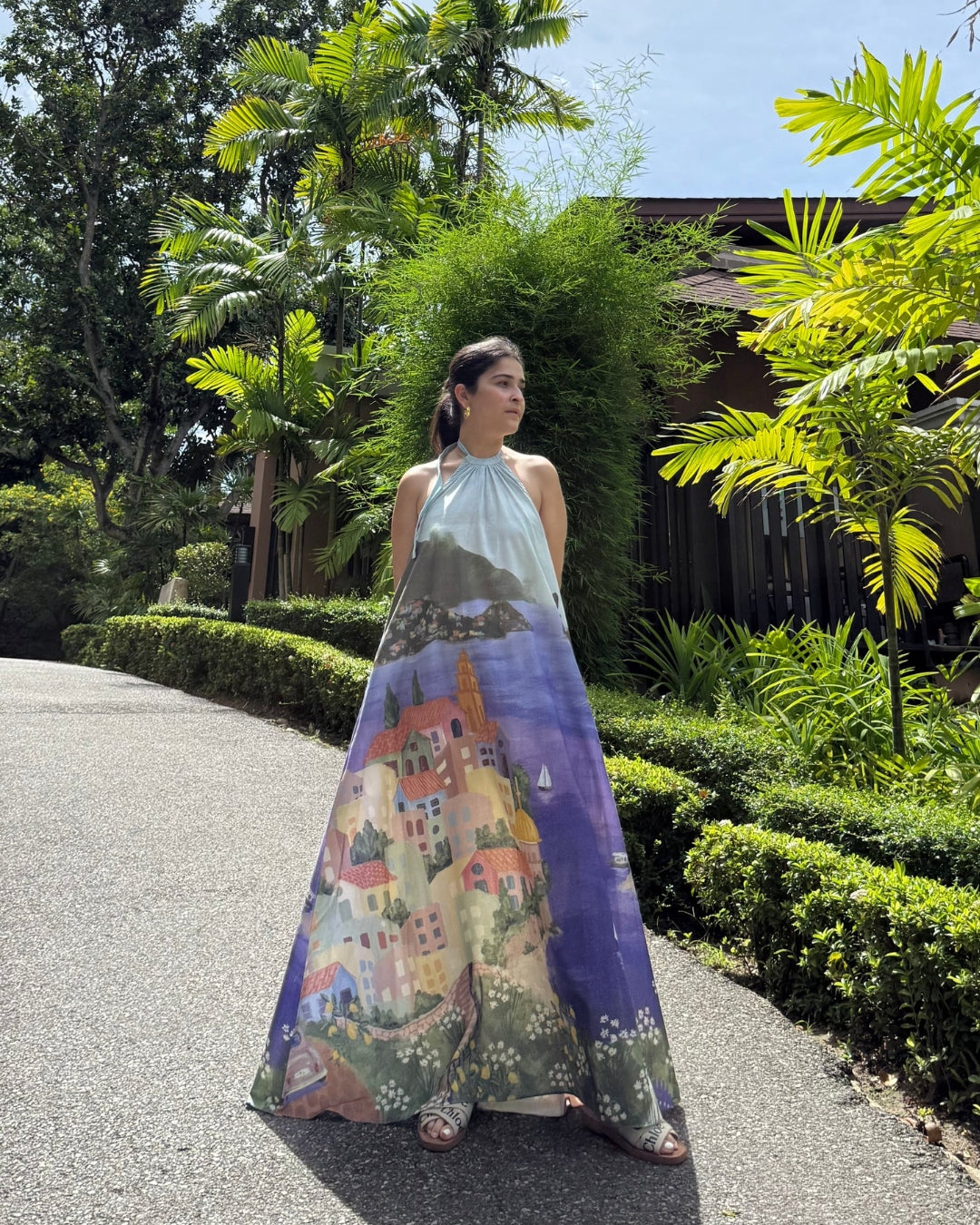 Kiara Dress in Coastal Serenade Print