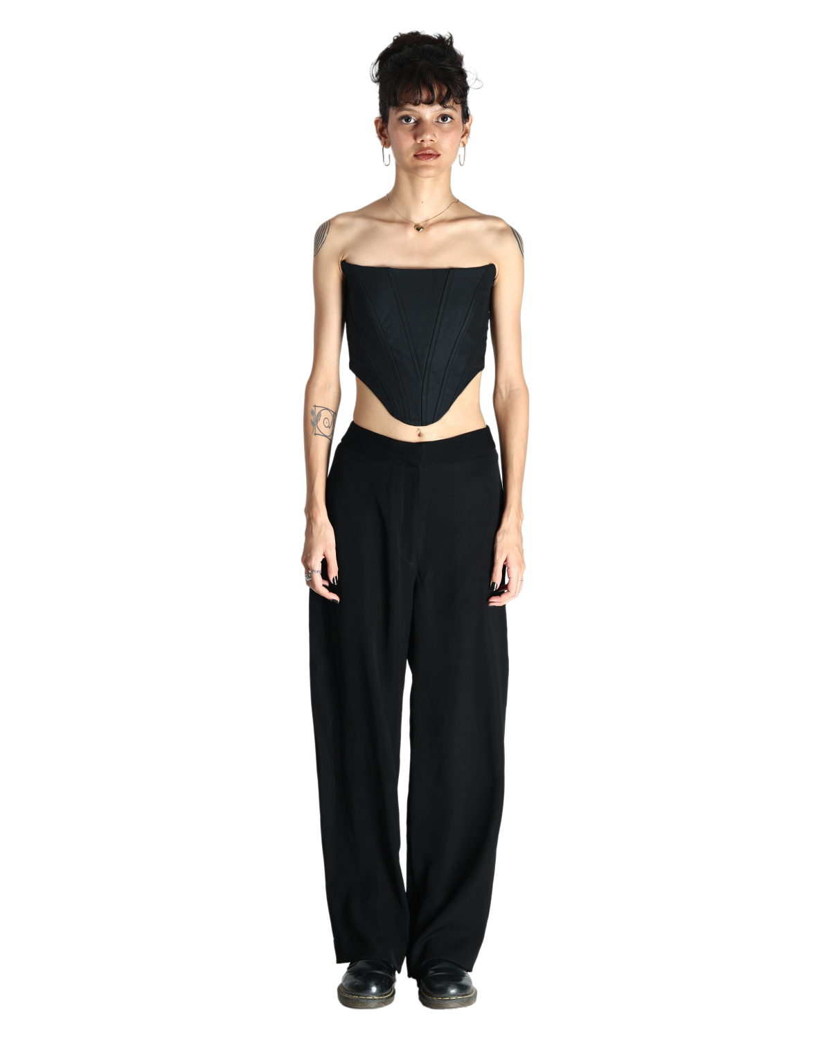 Strapless Black Corset