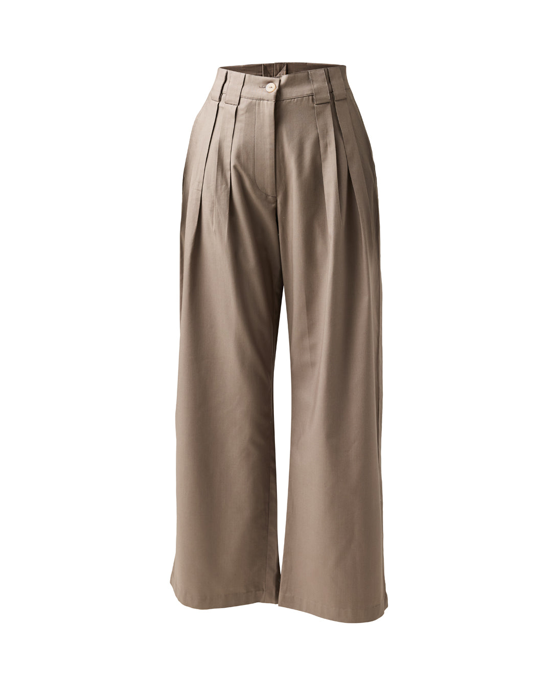 BOX-PLEAT PANTS