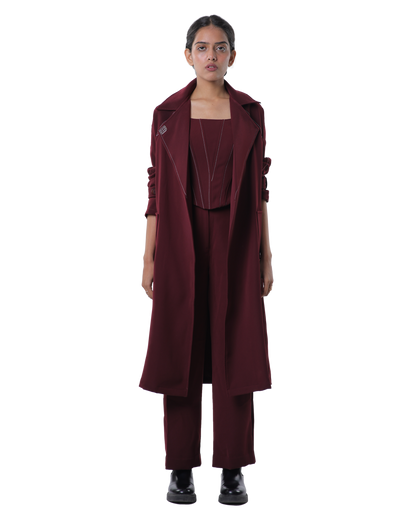 Trench Coat - Merlot