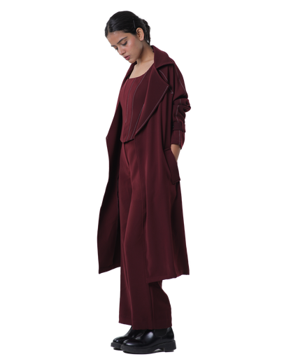 Trench Coat - Merlot