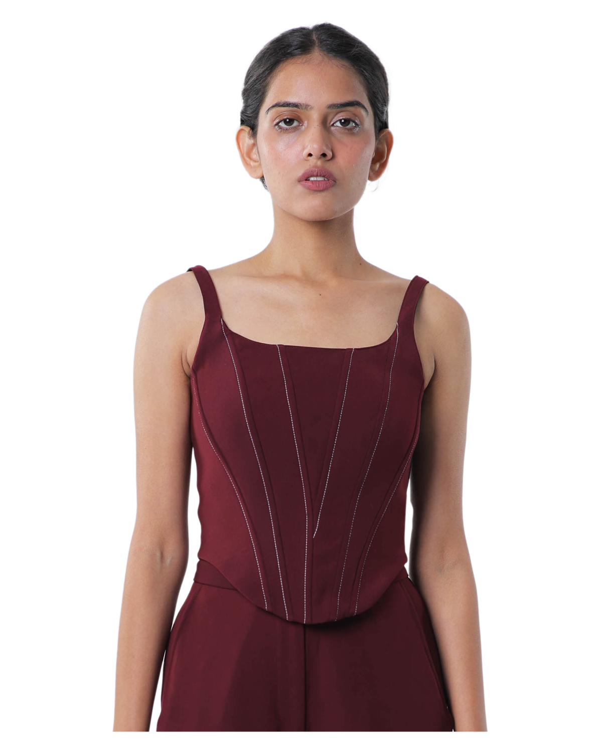 Knotty Corset - Merlot