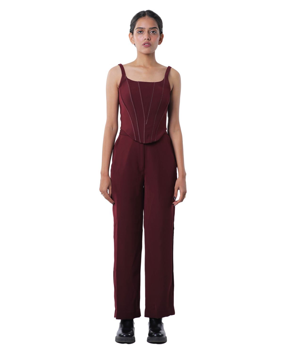 Knotty Corset - Merlot