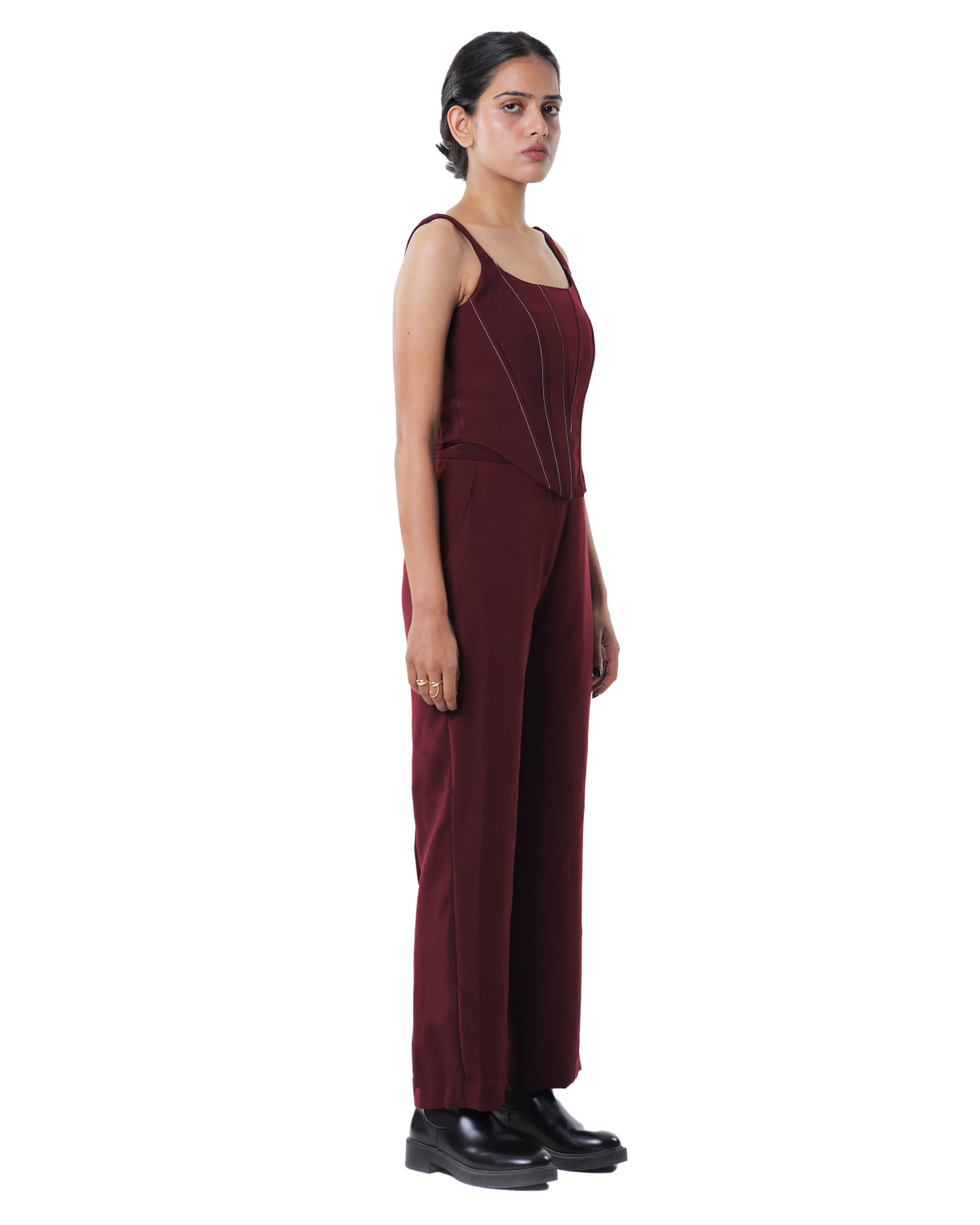Knotty Corset - Merlot