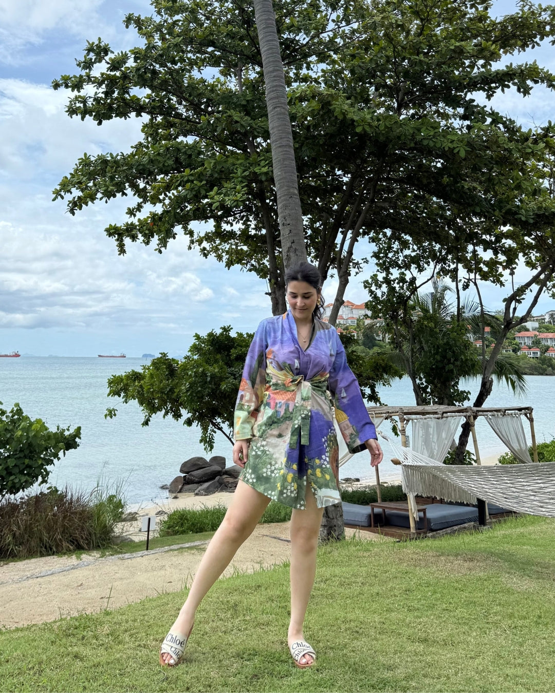 Mira Dress in Coastal Serenade Print