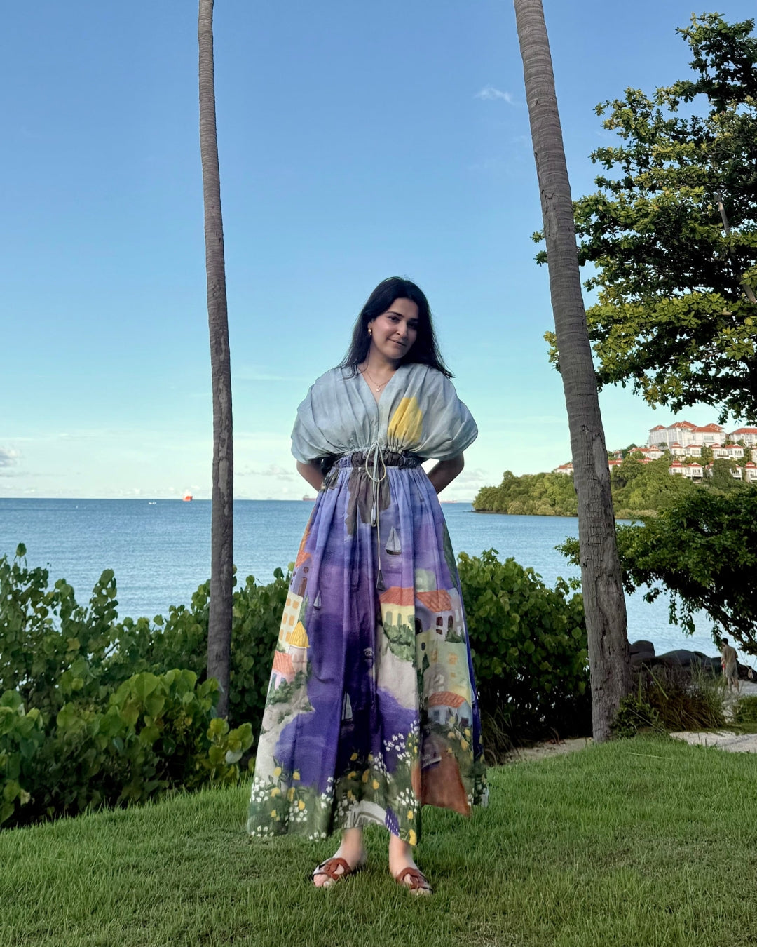 Nirvana Dress in Coastal Serenade Print