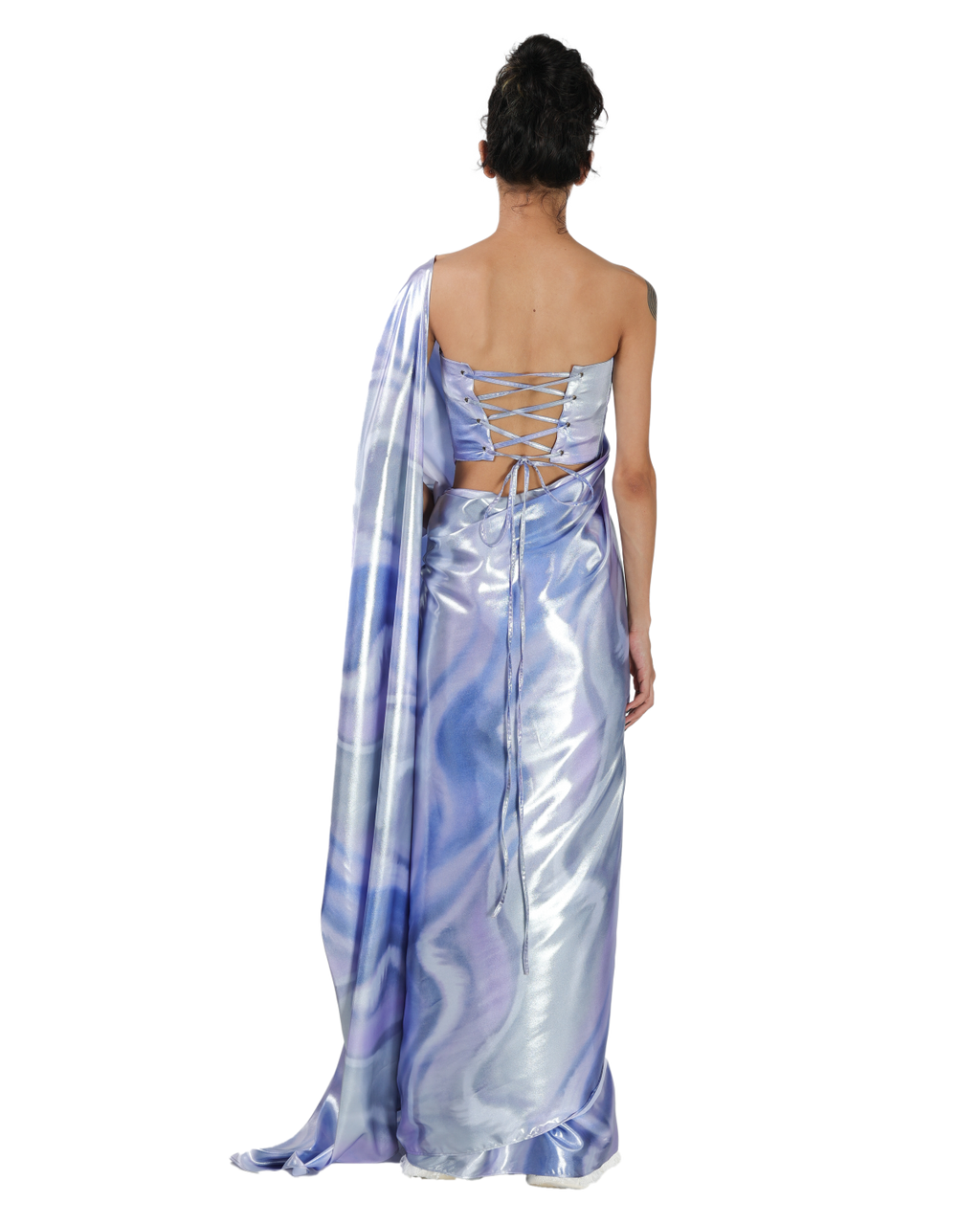 Ocean Wave Saree