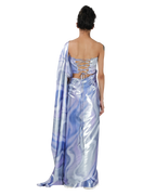 Ocean Wave Saree