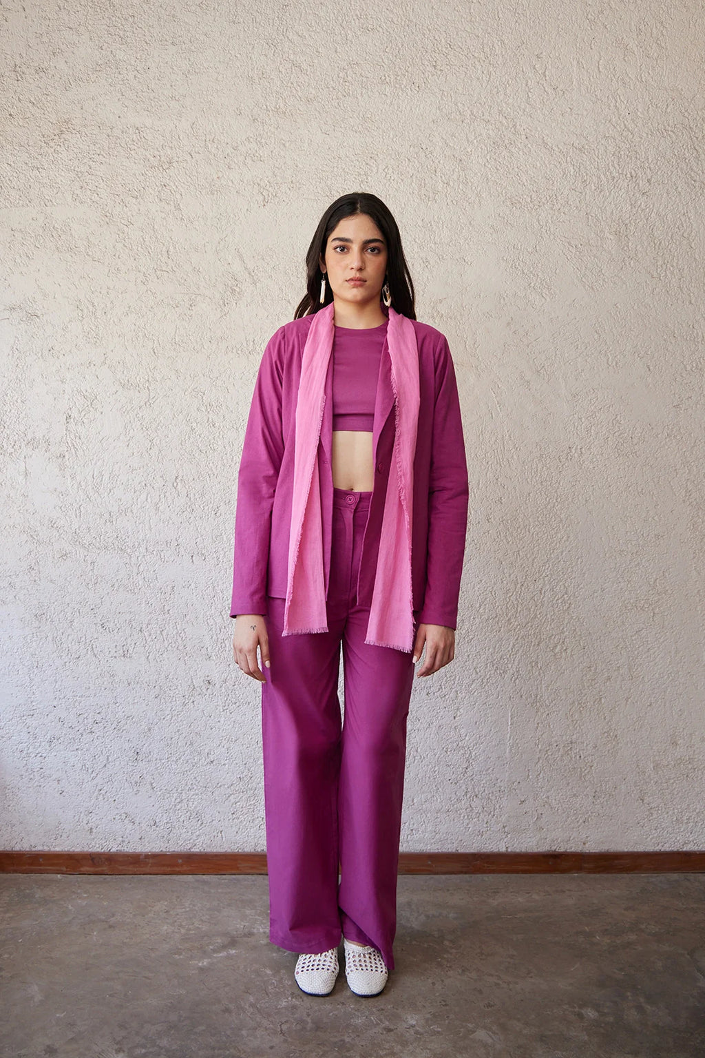 DOWNTOWN JACKET IN BERRY