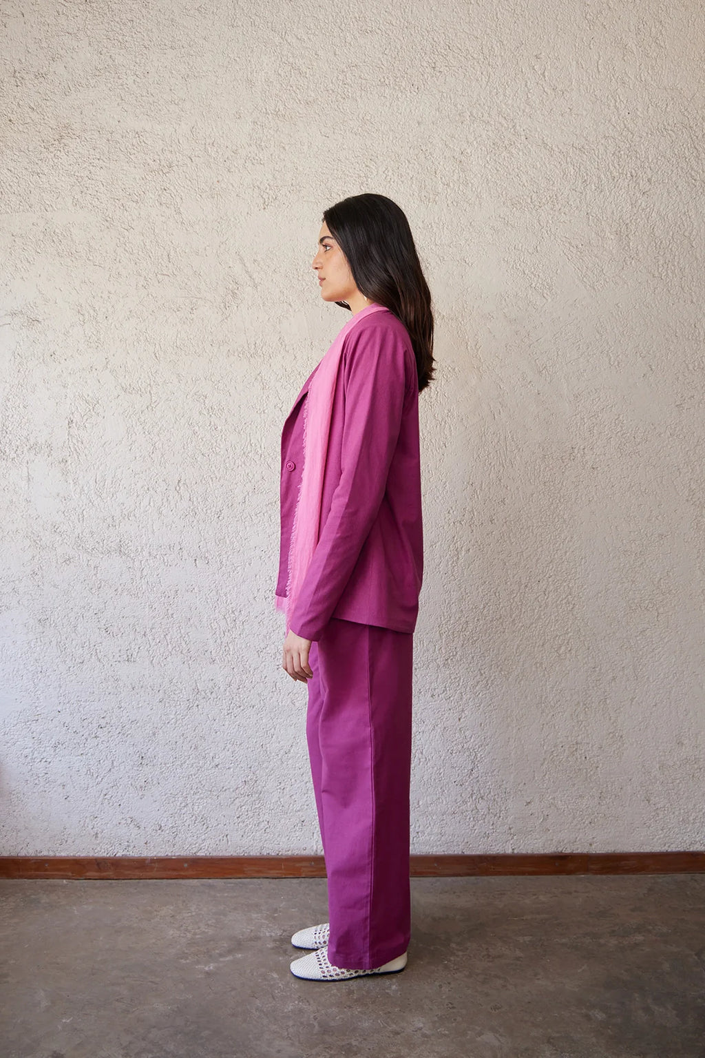 DOWNTOWN JACKET IN BERRY