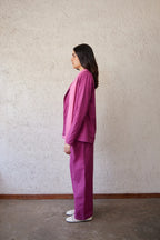 DOWNTOWN JACKET IN BERRY