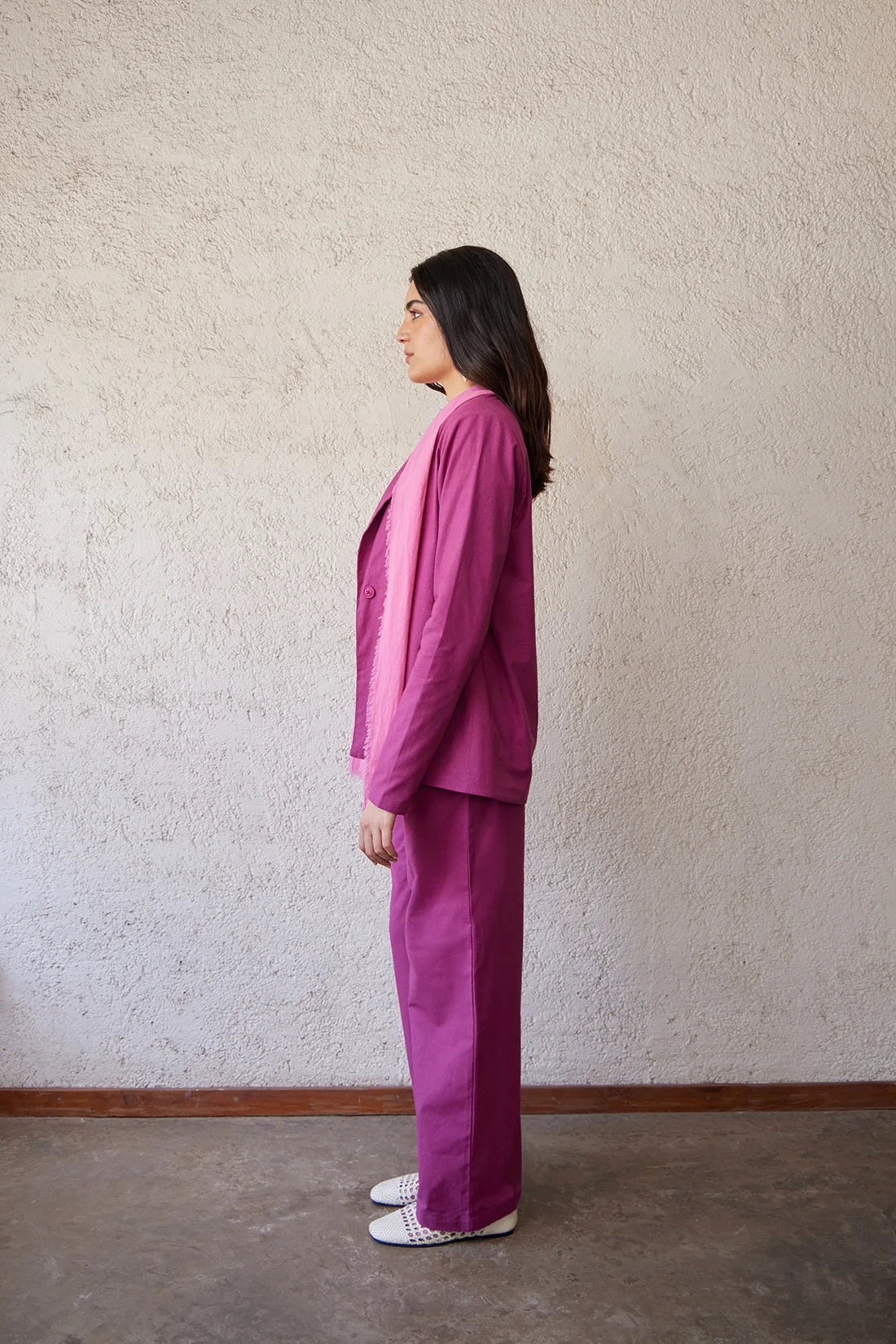 DOWNTOWN JACKET IN BERRY