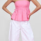 BOX PLEAT TOP (PINK)