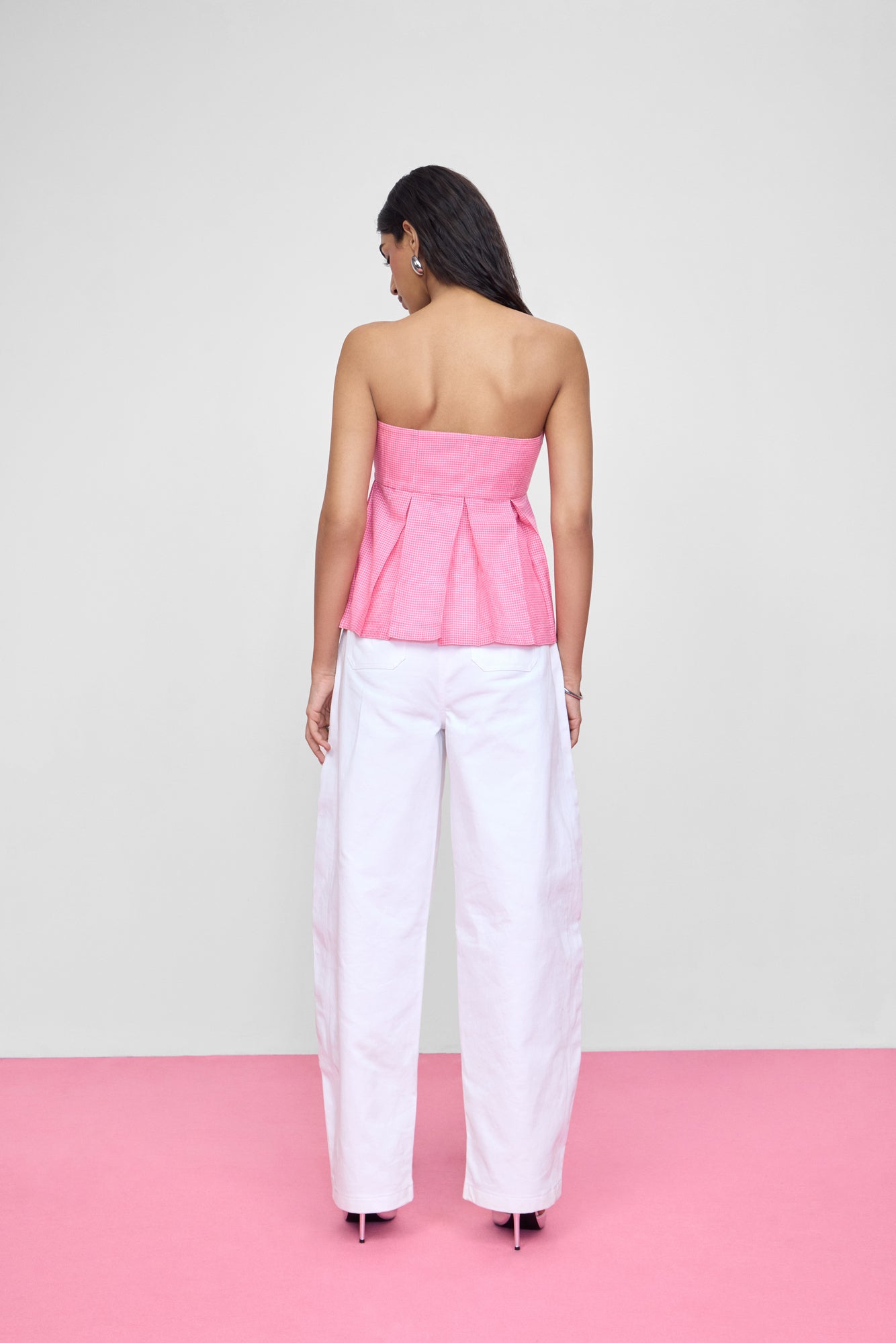 BOX PLEAT TOP (PINK)