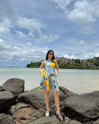 Positano Dress in Limoncello Print