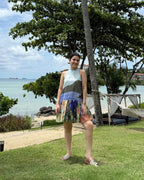 Positano Dress in Coastal Serenade Print