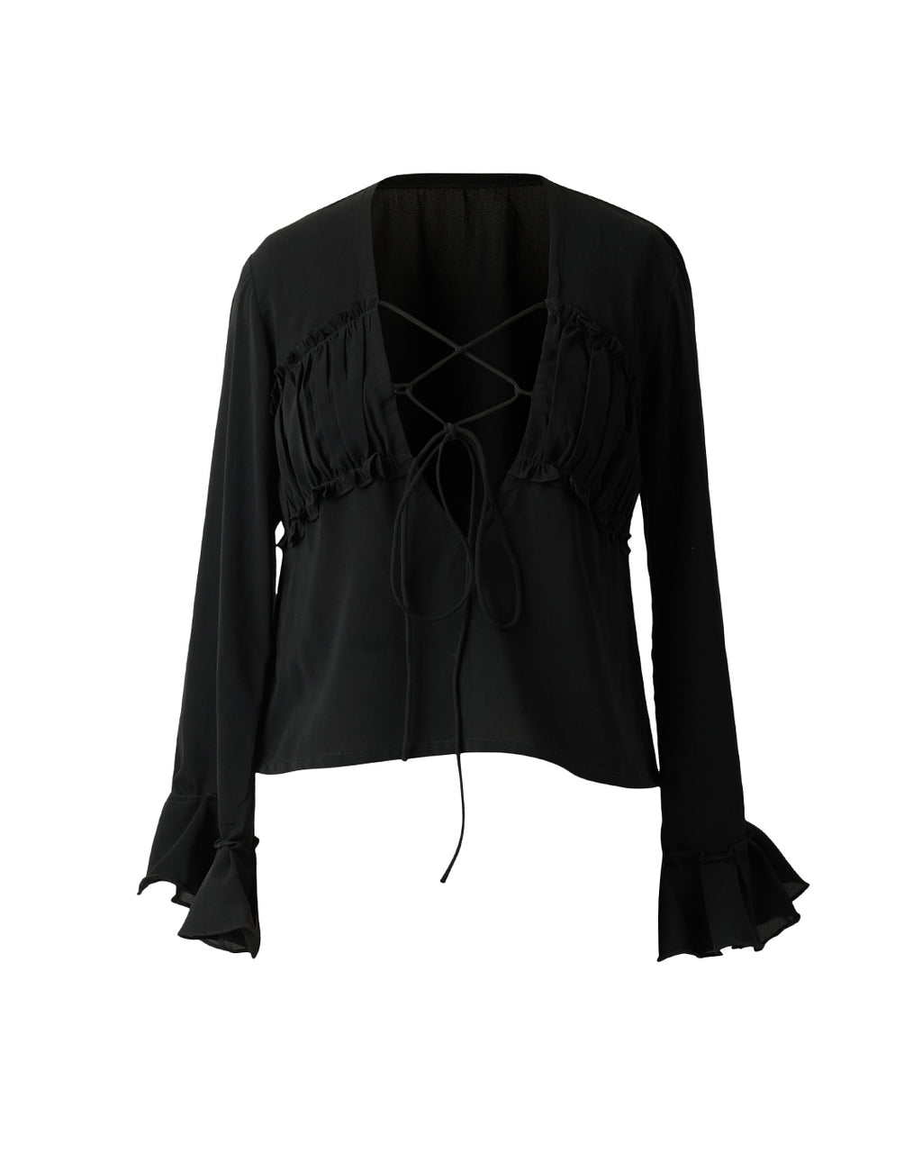 Ruffled Tie Top