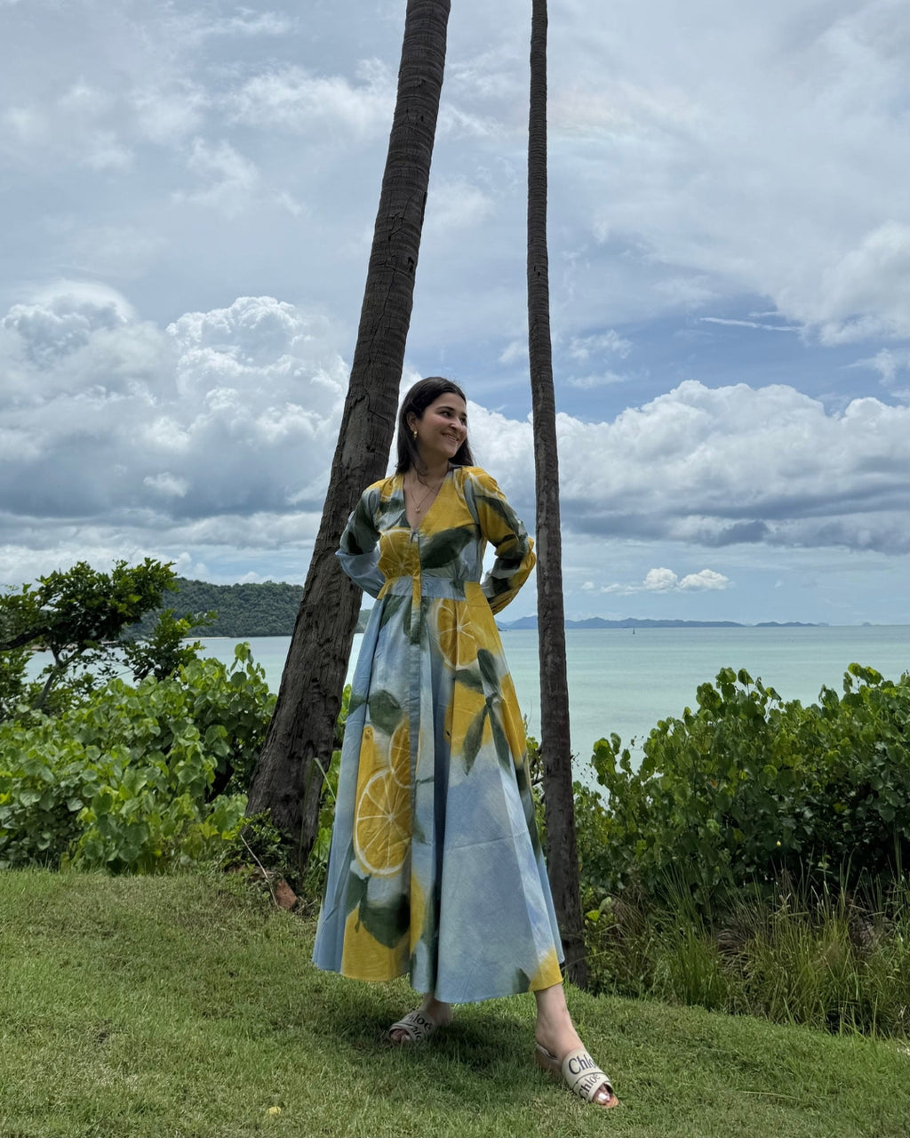 Selene Dress in Limoncello Print