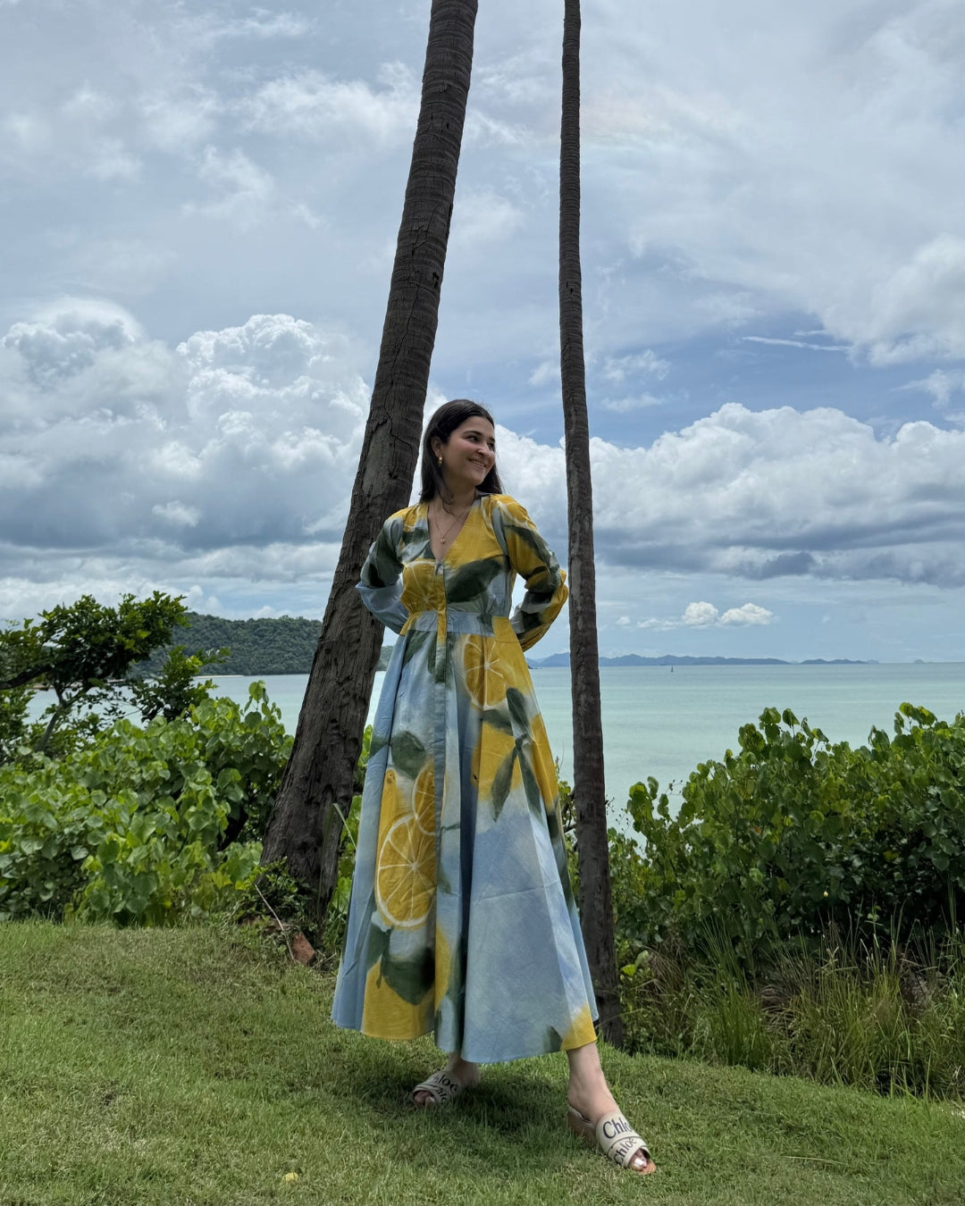 Selene Dress in Limoncello Print