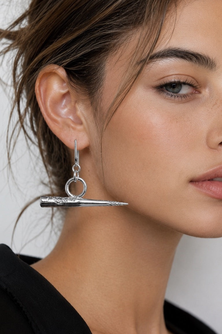 SENSHII LINK EARRINGS Platinum