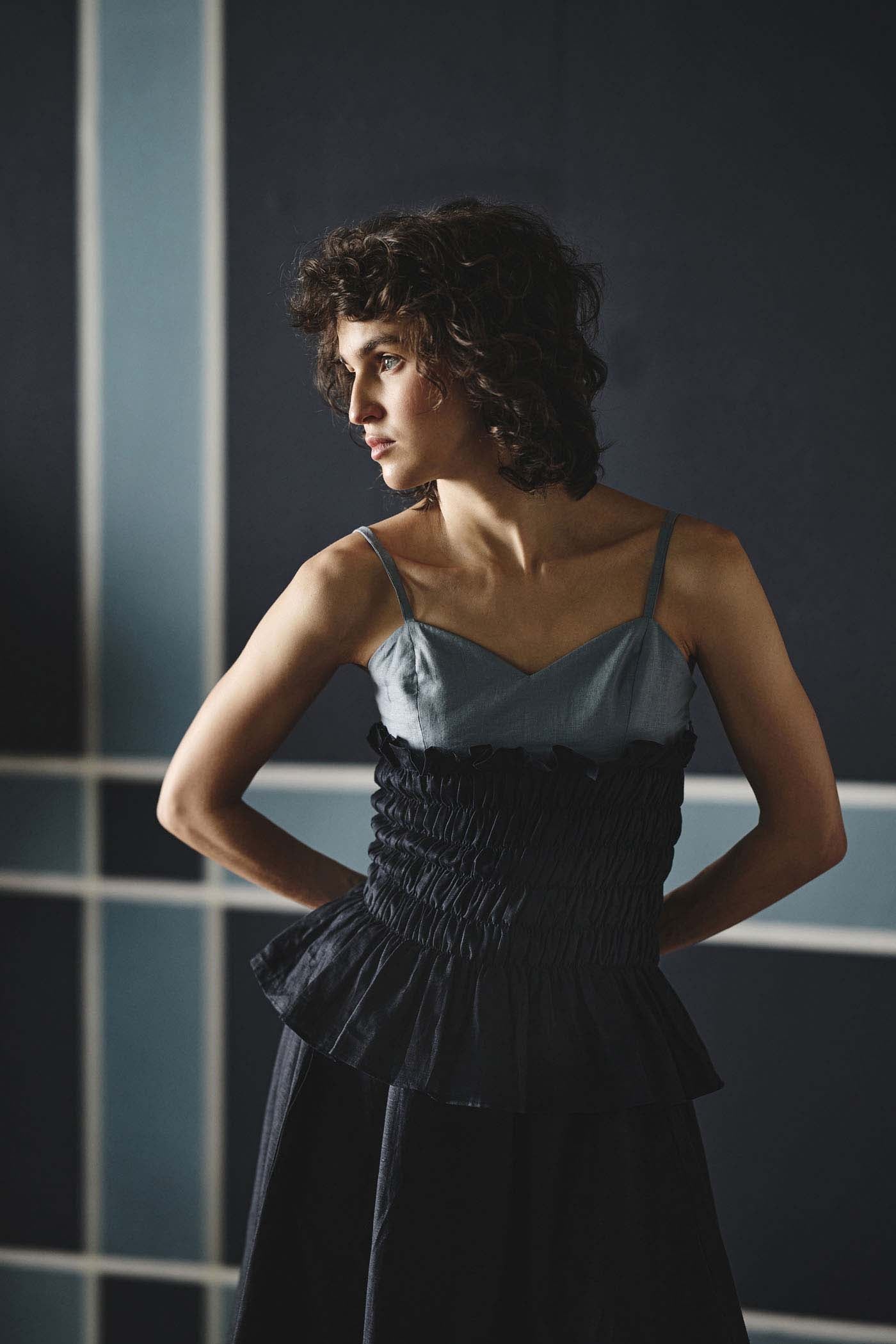 Dual Smocking Skirt Co-Ord