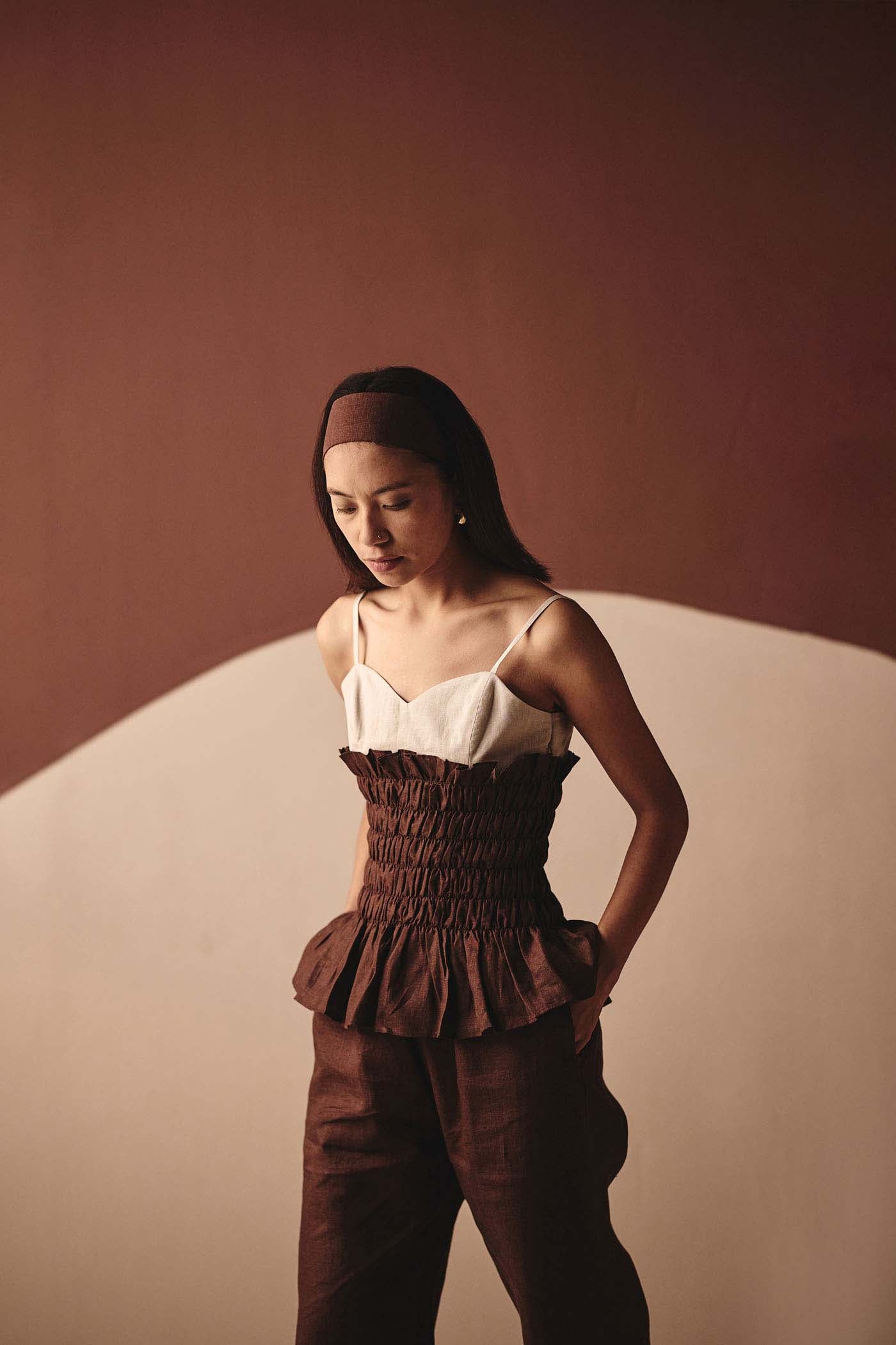 Dual Smocking Skirt Co-Ord
