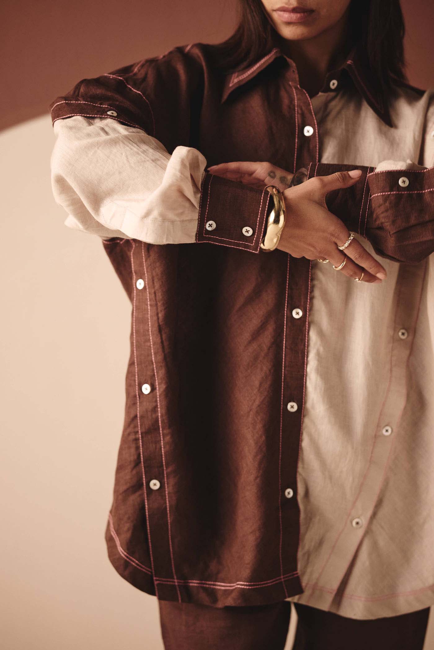Kelly Bias Color Block Shirt