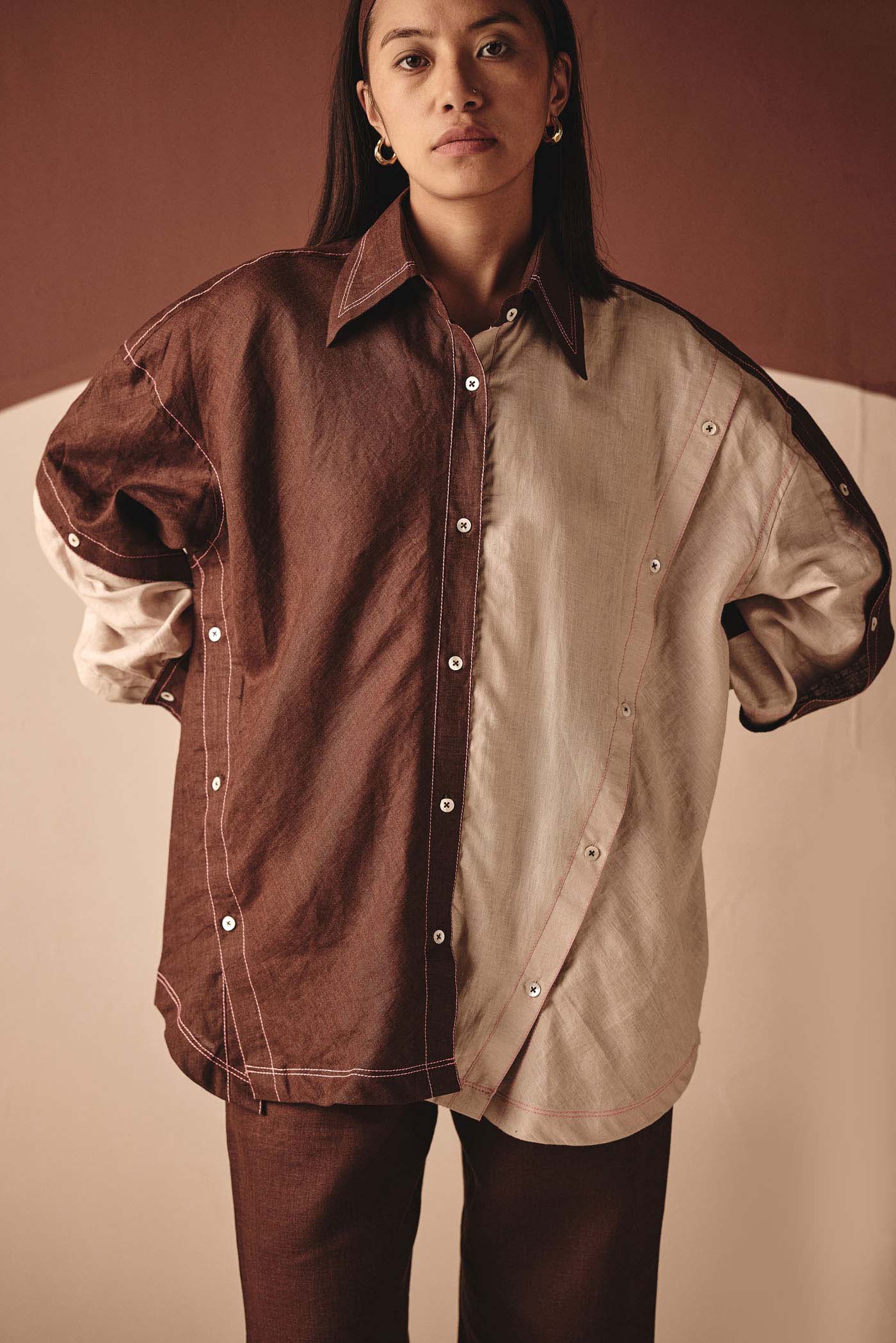 Kelly Bias Color Block Shirt