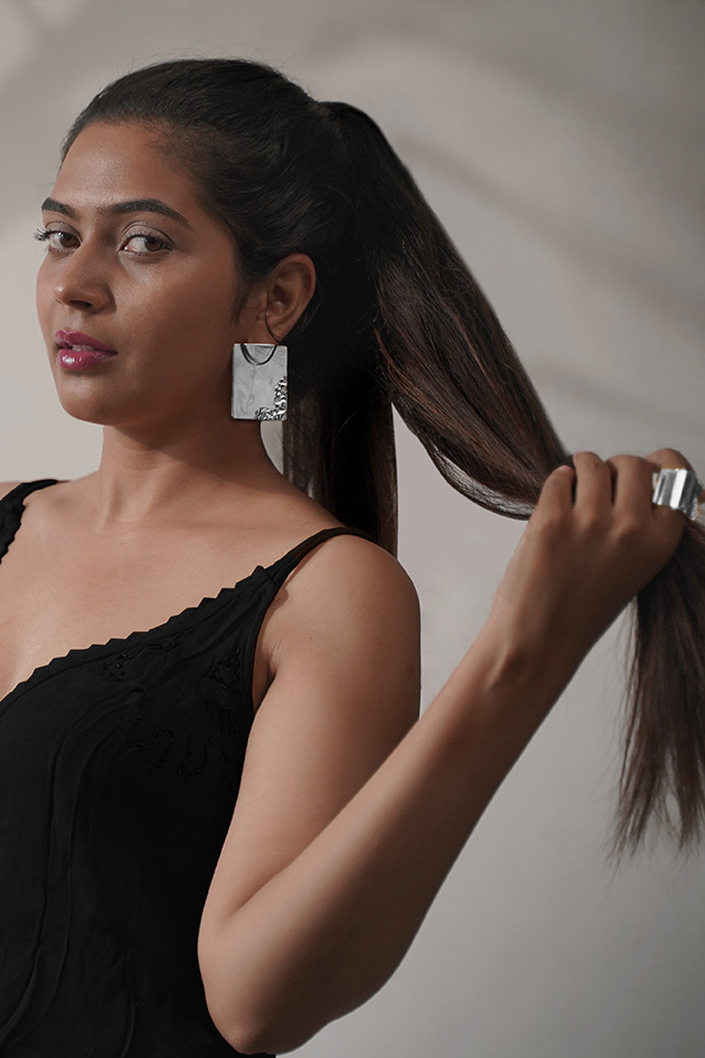 STARKE EARRINGS  Chrome