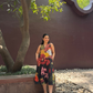 HIBISCUS DRESS IN SOL GARDEN PRINT (MIDNIGHT BLACK)