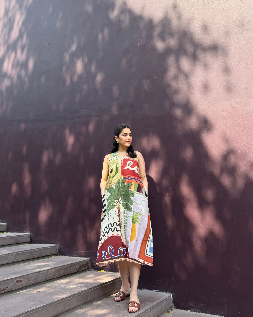 HIBISCUS DRESS IN ENCANTO PRINT