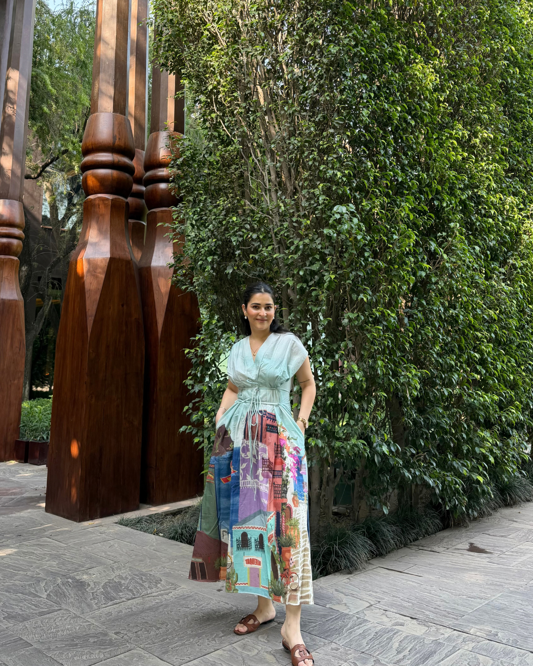 BONITA DRESS IN CASA PARADE PRINT