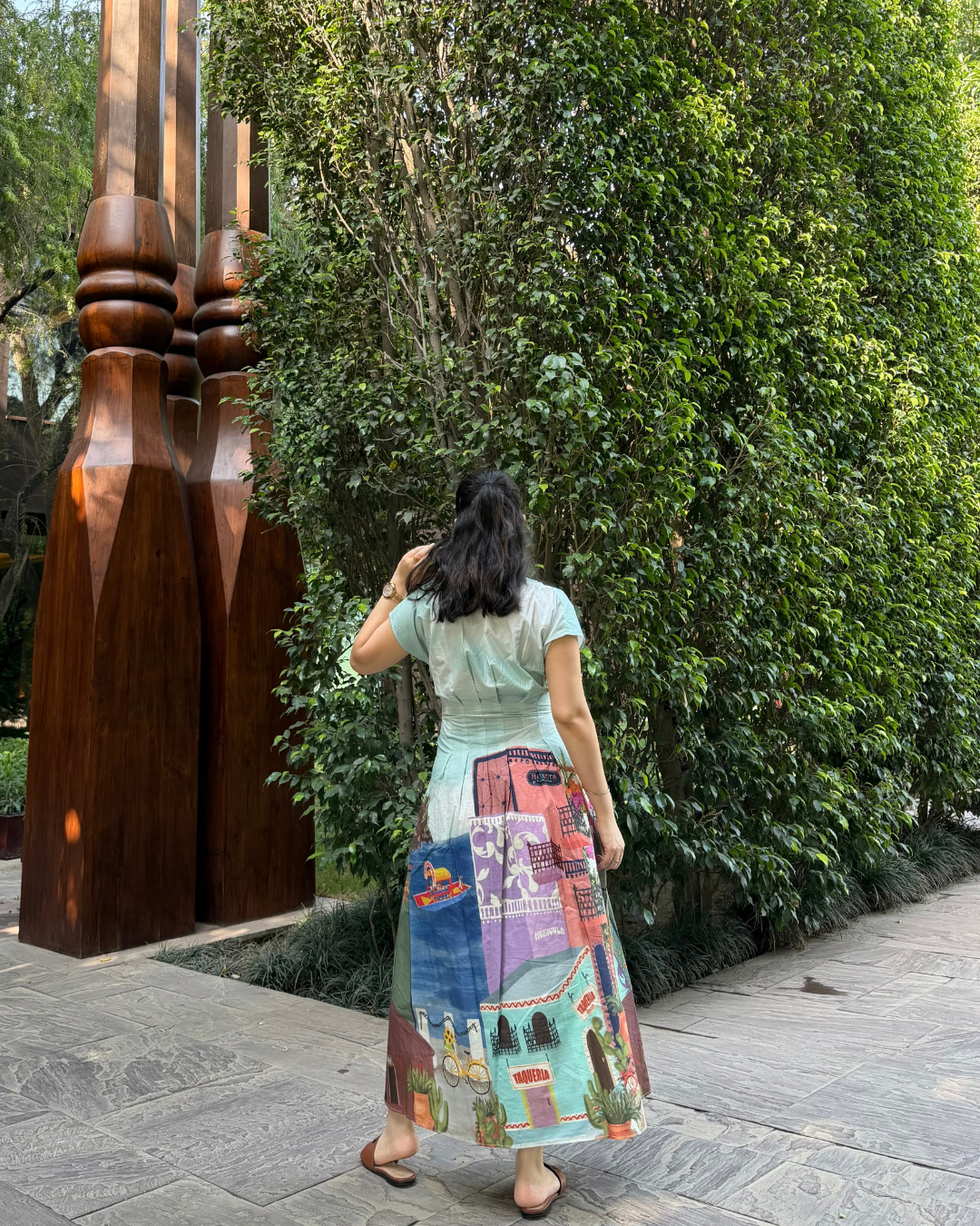 BONITA DRESS IN CASA PARADE PRINT