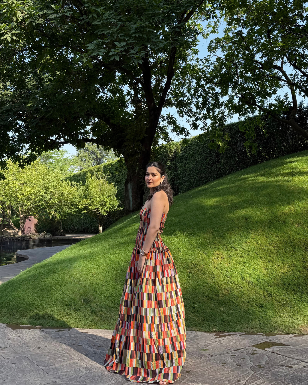 ISADORA DRESS IN CAMINO PRINT