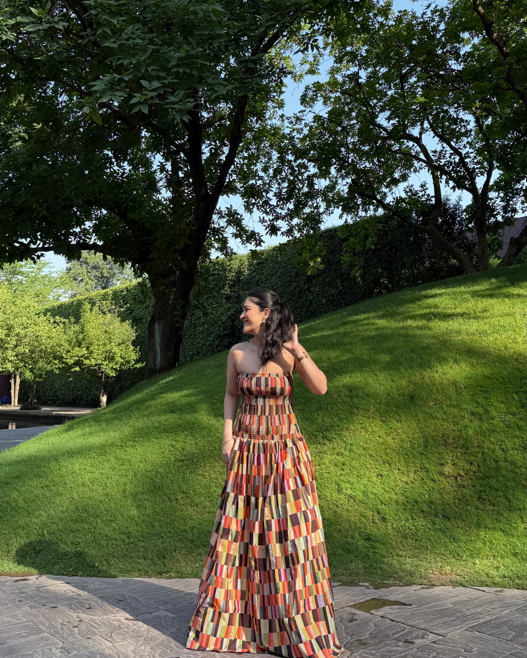 ISADORA DRESS IN CAMINO PRINT