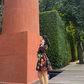 JARDIN DRESS IN SOL GARDEN PRINT (MIDNIGHT BLACK)