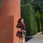 JARDIN DRESS IN SOL GARDEN PRINT (MIDNIGHT BLACK)