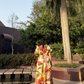 NIRVANA DRESS IN SOL GARDEN PRINT (SANSTONE)