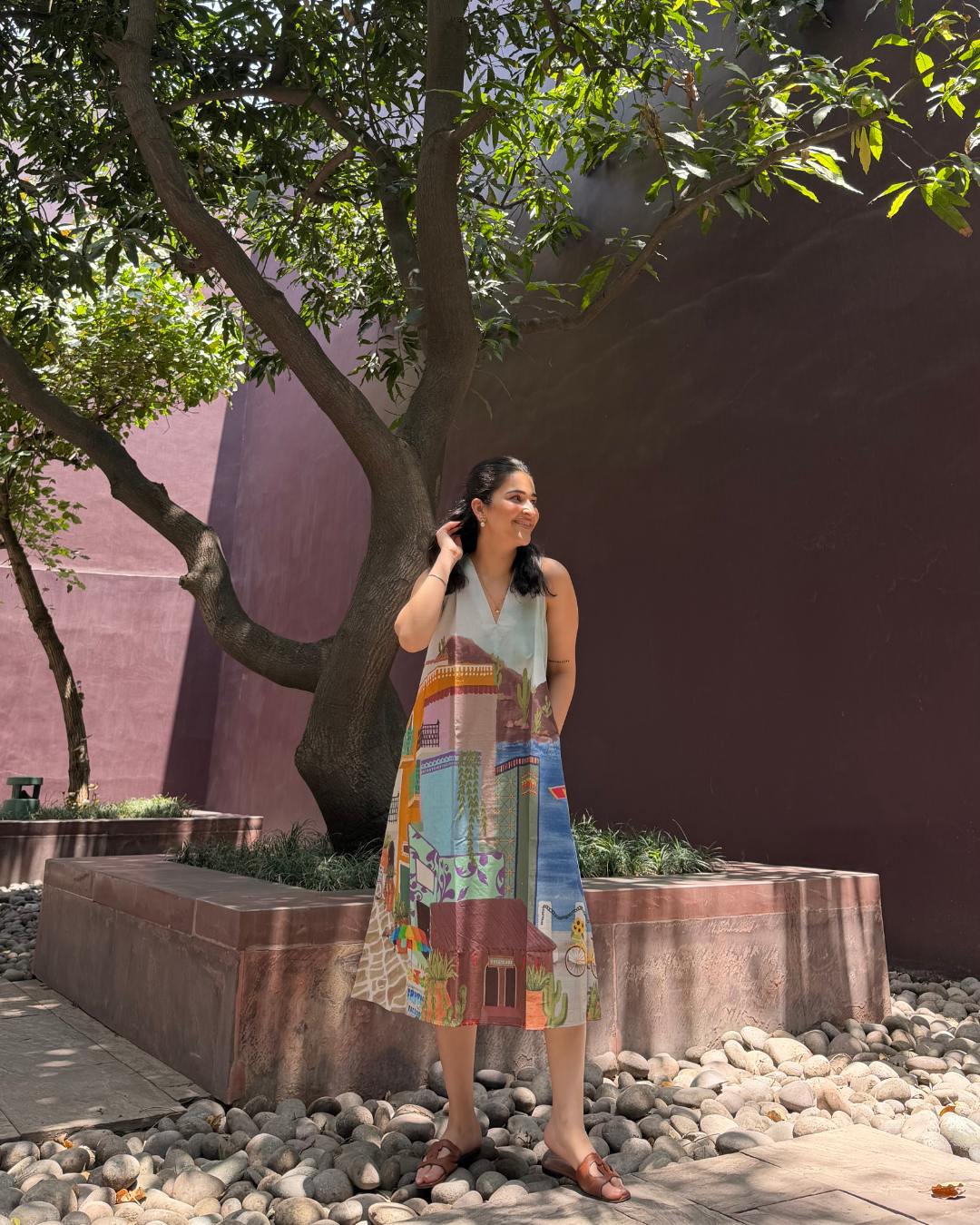 HIBISCUS DRESS IN CASA PARADE PRINT
