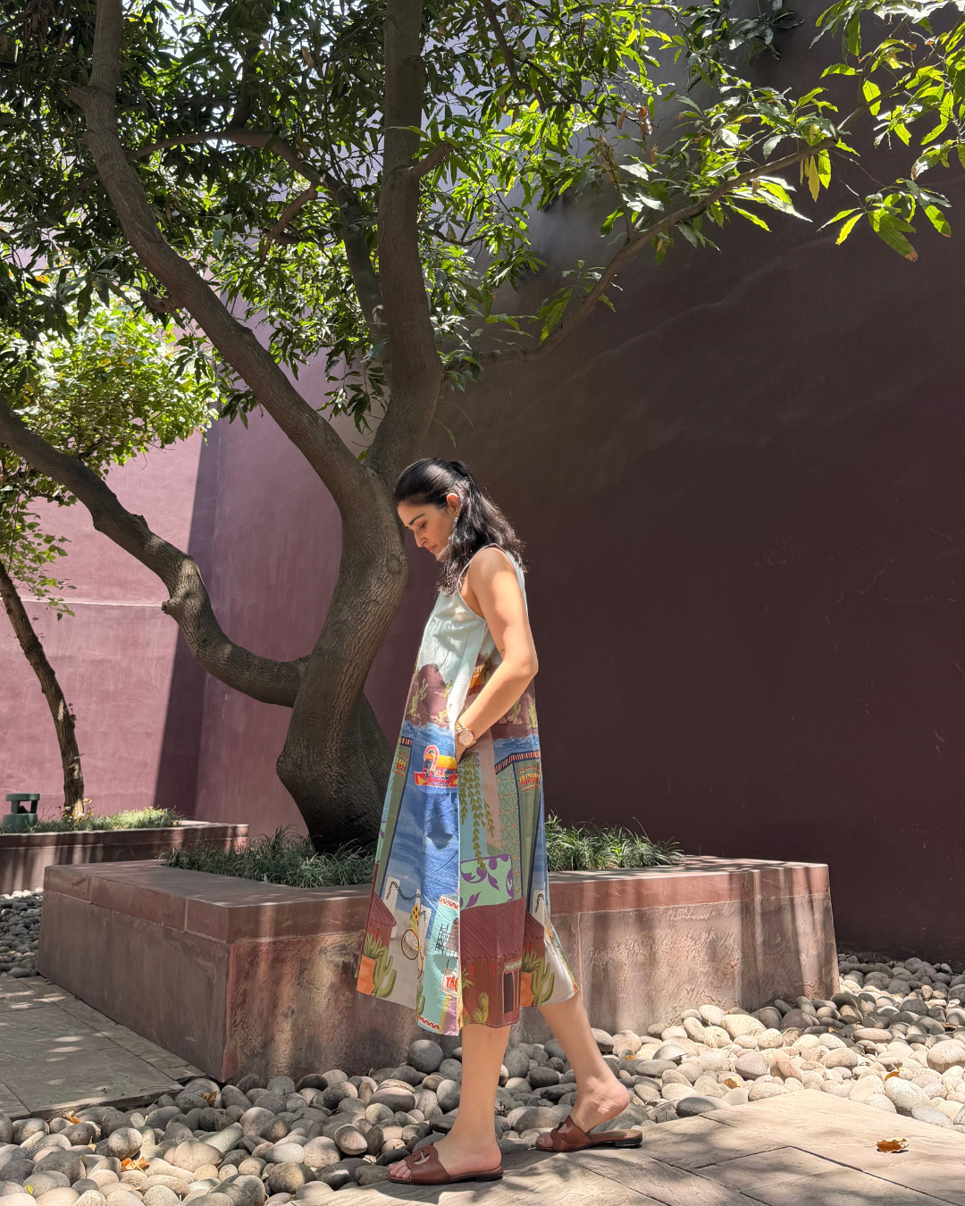 HIBISCUS DRESS IN CASA PARADE PRINT