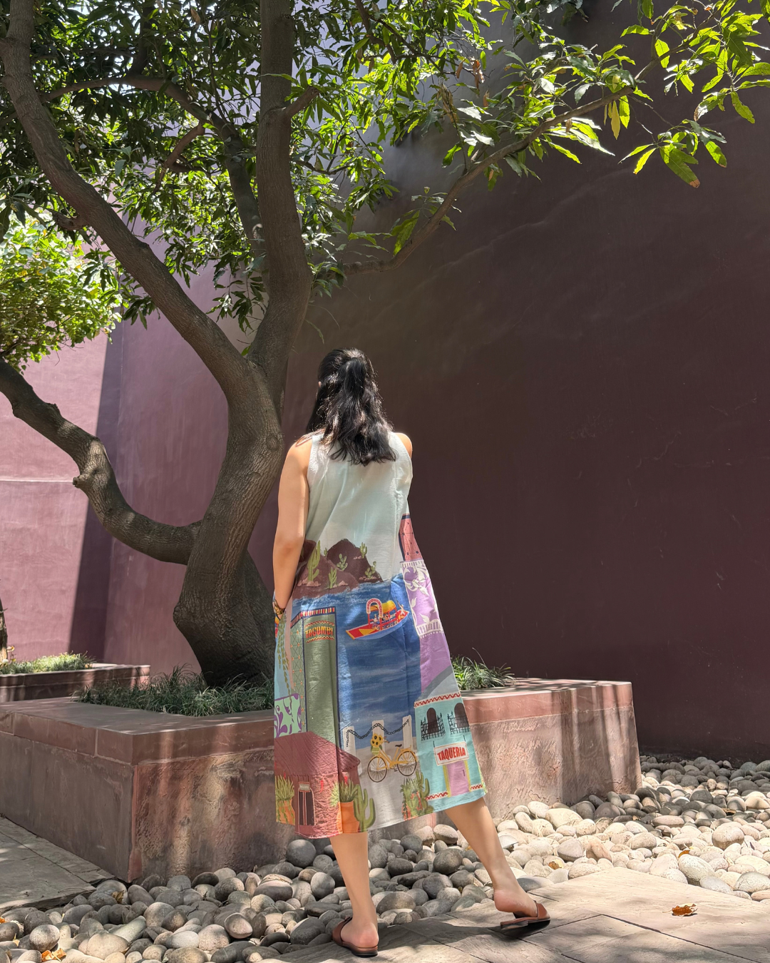 HIBISCUS DRESS IN CASA PARADE PRINT