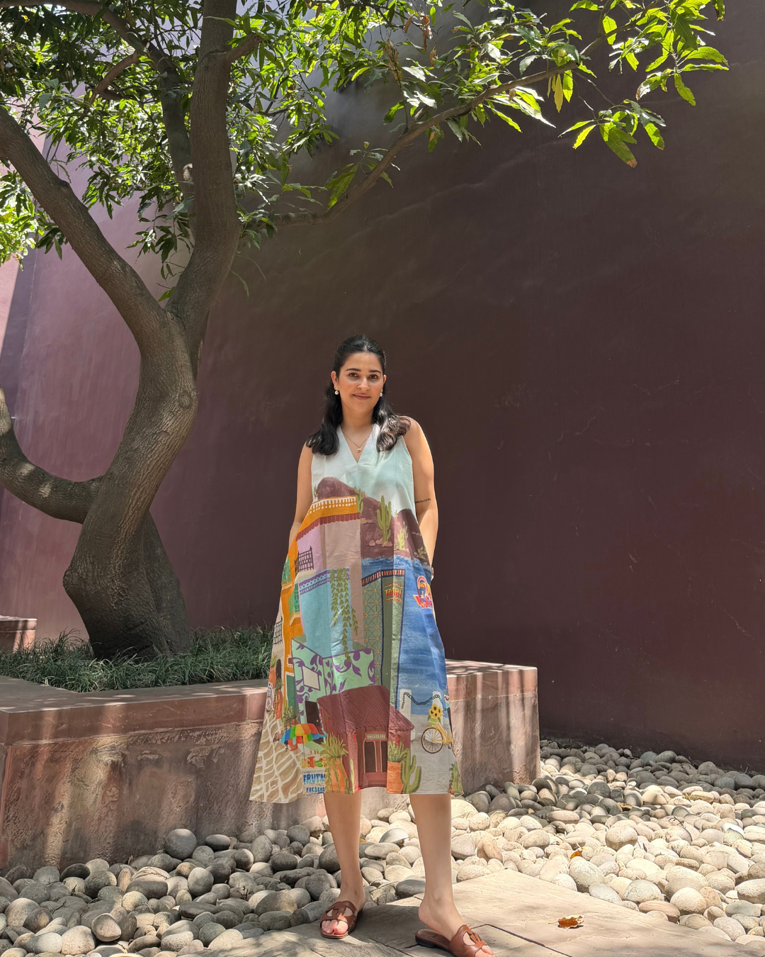 HIBISCUS DRESS IN CASA PARADE PRINT
