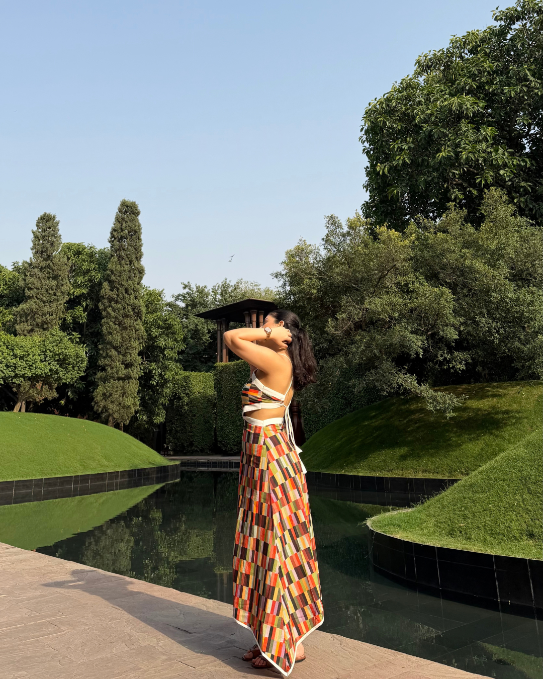 AALEYAH DRESS IN CAMINO PRINT